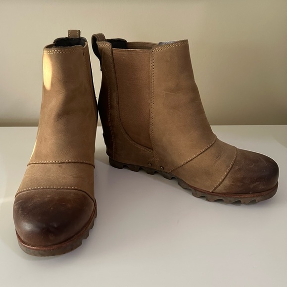 • Sorel • Lea Wedge Leather Casual Boot - Picture 2 of 10